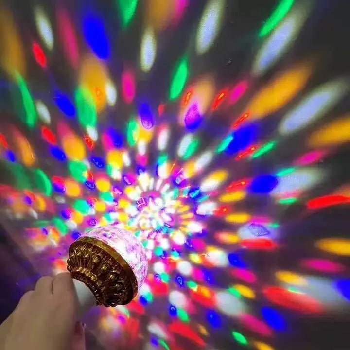 PARTYBEAM – Rotating LED Disco Lamps E27 with RGB Strobe Light