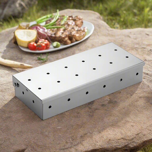 GrillEdge Premium stainless steel smoker box - flavour enhancer for outdoor BBQs