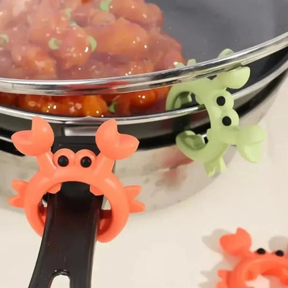 SCALDORA – Soporte para cuchara anti-quemaduras con clip práctico para olla