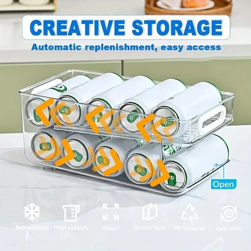 CANSWIFT – Distributore a 2 livelli per lattine di bevande per frigoriferi ordinati