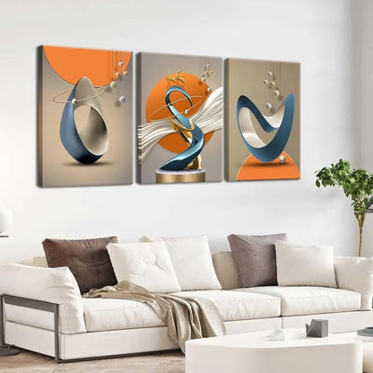 STAGLUME – Elegante quadro da parete con cervo in foglia oro e accenti di colore