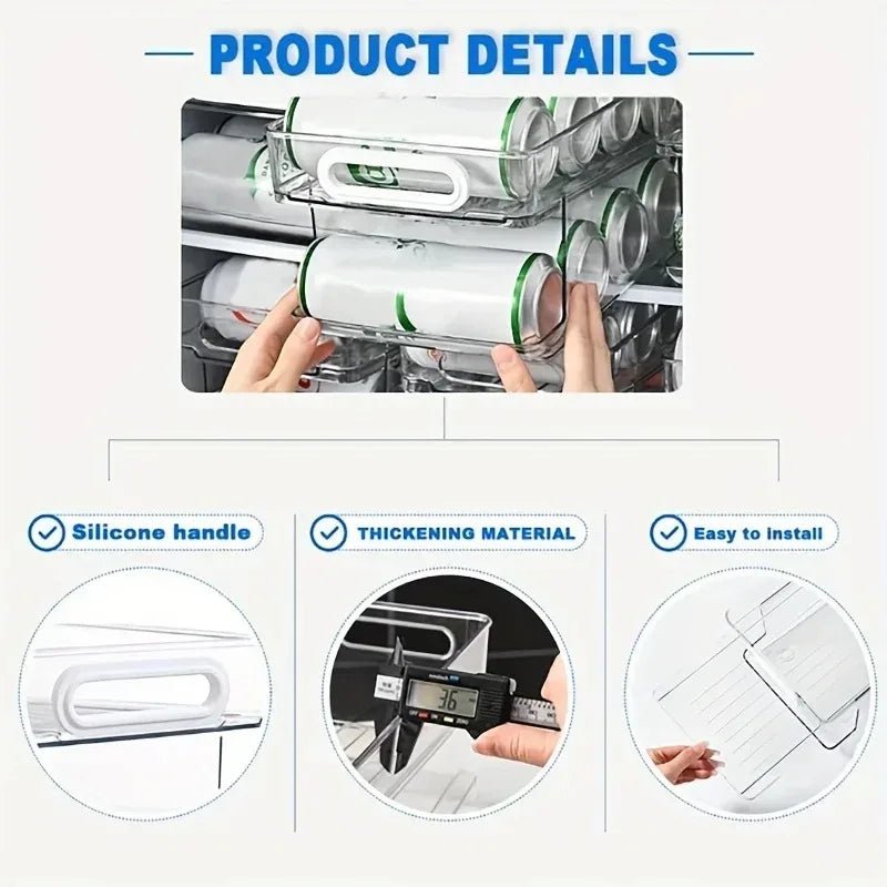 CANSWIFT – Distributore a 2 livelli per lattine di bevande per frigoriferi ordinati