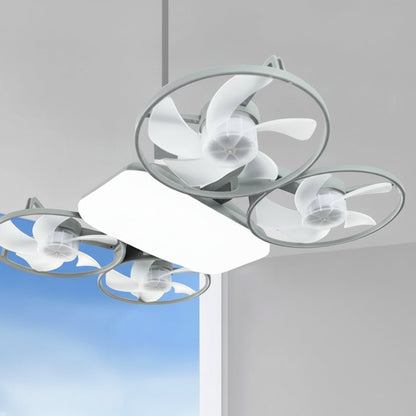 SKYBREEZE – Ventilatore da soffitto con luce 2-in-1 pieghevole e silenzioso