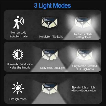 NIGHTRAY – Lámpara LED solar de seguridad para exteriores