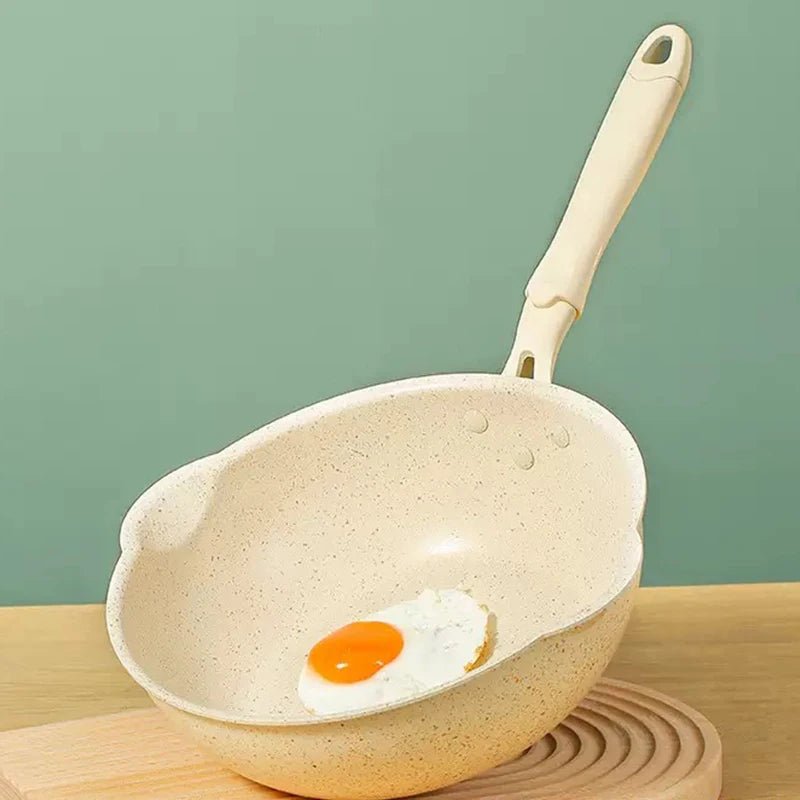 MAIFANTRIQ – Tiefer Antihaft-Wok mit Maifan-Steinbeschichtung aus Aluminiumlegierung für alle Herdarten