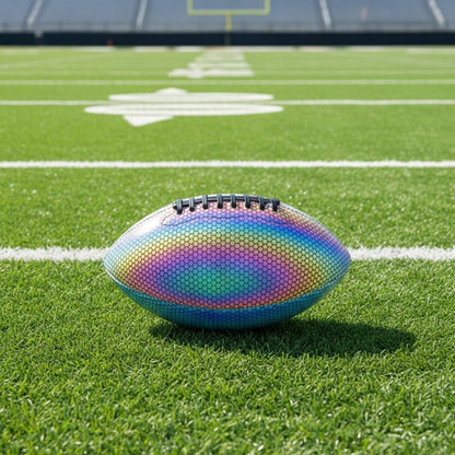 LUMIFOOT – Balón de fútbol americano reflectante tamaño 9 para entrenamiento nocturno y juegos al aire libre