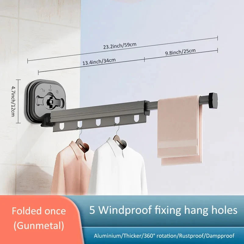 AeroDry wall-mounted tumble dryer - Foldable & space-saving