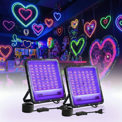 NIGHTFLARE – UV LED Schwarzlicht Außenstrahler 395nm
