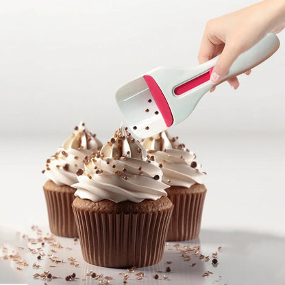 CUPTORA – Accesorios para hornear cupcakes con espátula y cortador de masa