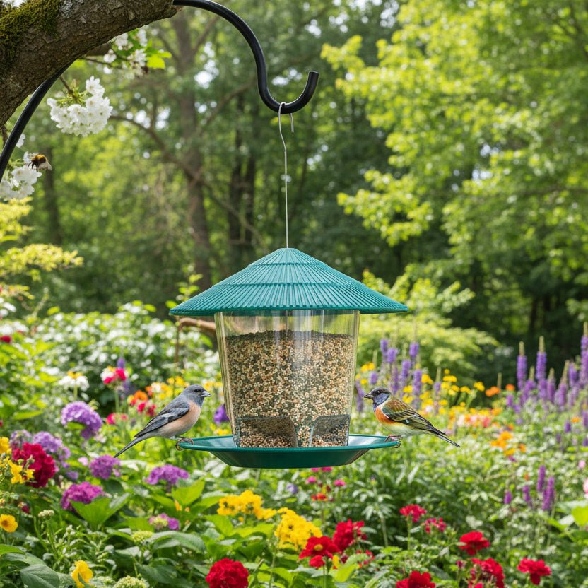 BIRDFEAST – Alimentador automático para pájaros con activación por pie