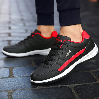 STRIDELUX – Baskets orthopédiques en cuir pour hommes avec un excellent maintien