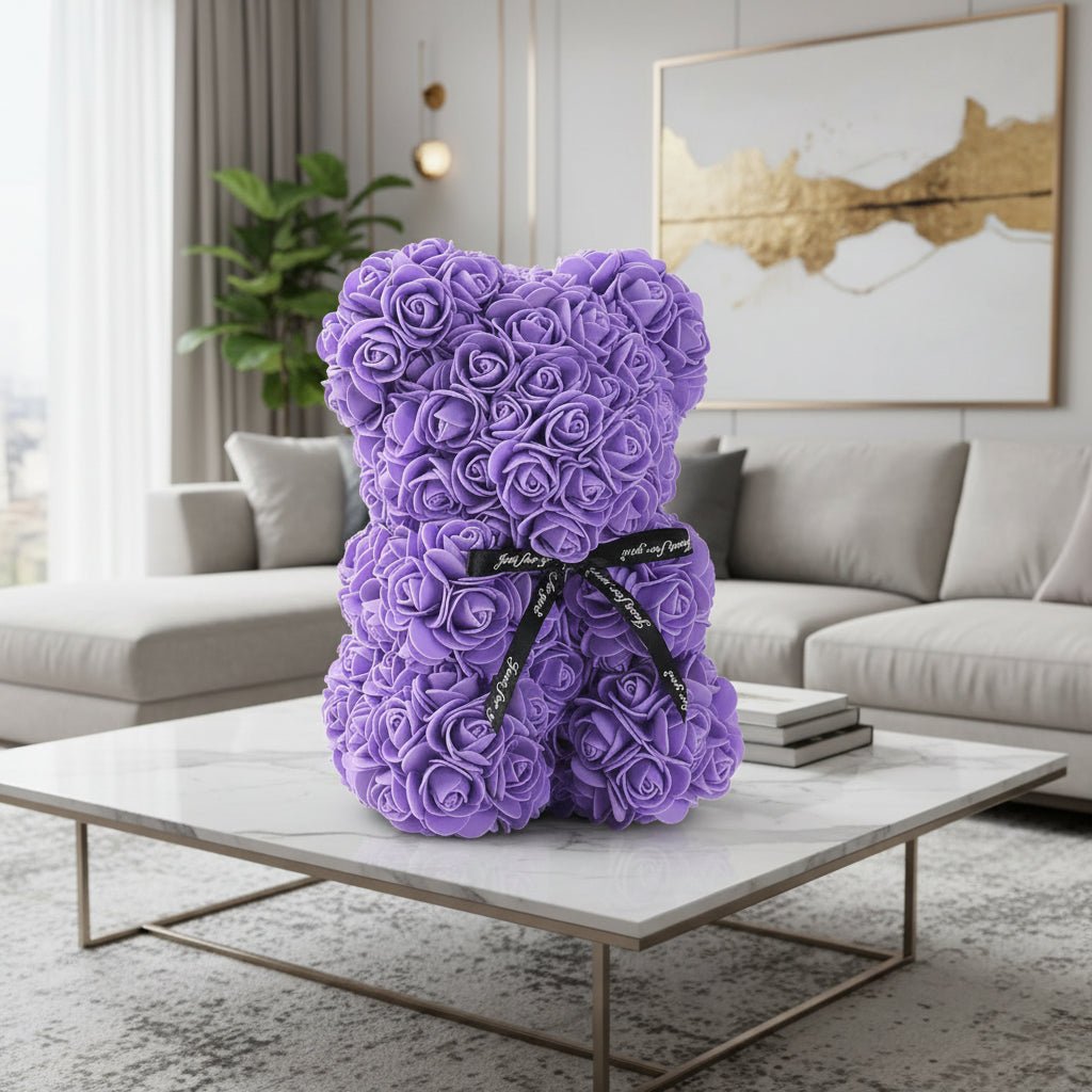 ROSEBLOOM BEAR – Handgefertigter Rosen-Teddy aus ewigen Blüten