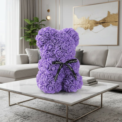 ROSEBLOOM BEAR – Handgefertigter Rosen-Teddy aus ewigen Blüten