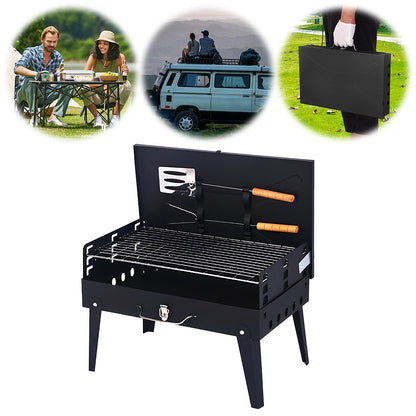 GrillMate Fold – Parrilla plegable de acero para camping y jardín
