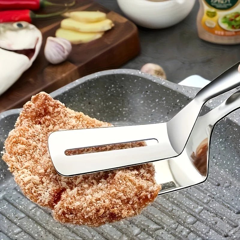 CLAMPSPAT – Pinza spatola in acciaio inox per BBQ e cucina