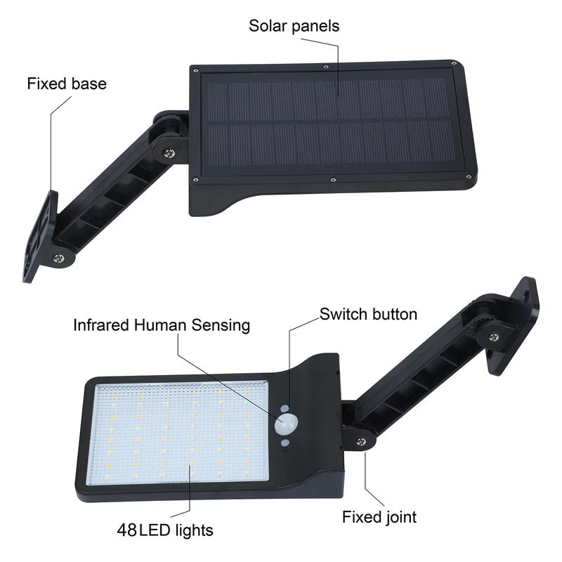 LumiGuard Solarstrahler – LED-Außenlicht mit Bewegungssensor & Fernbedienung