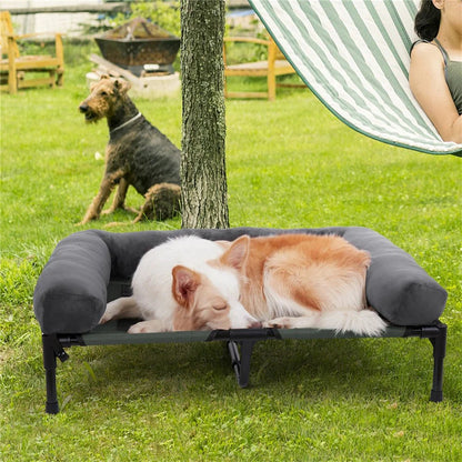 DOGHAVEN – Elevated Dog Bed for Garden & Outdoor