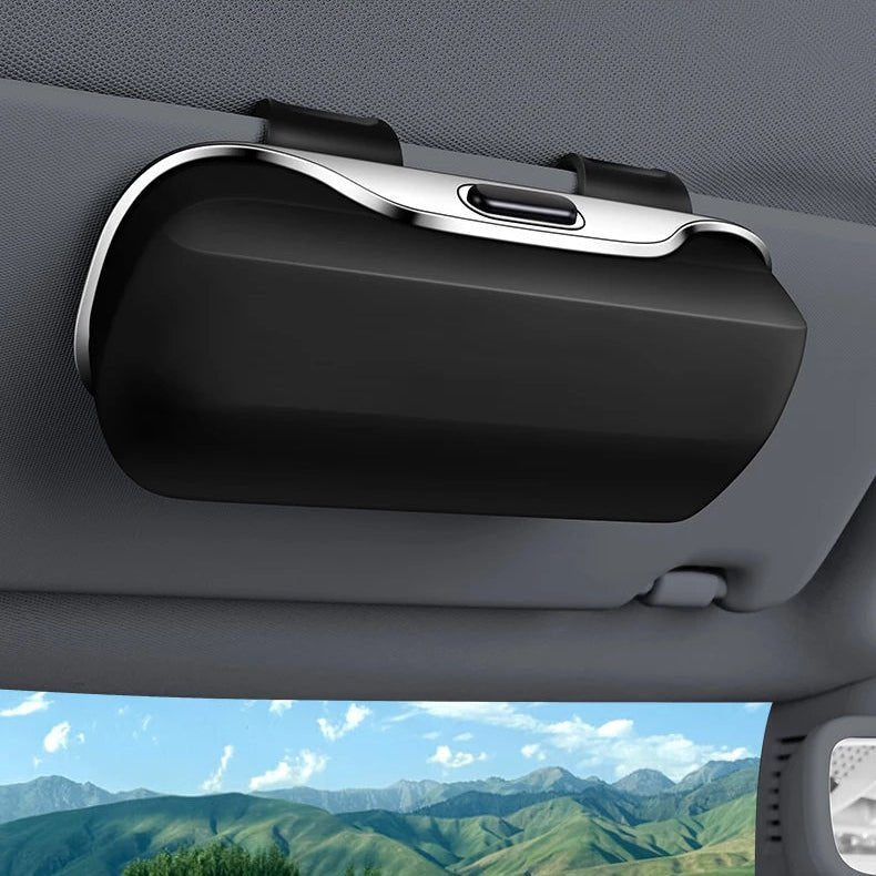 SUNCRATE – Estuche elegante para gafas de sol para un interior de coche ordenado