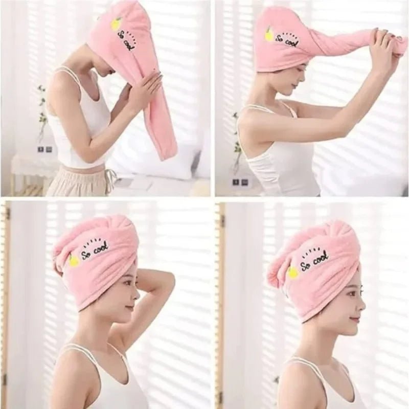 Schnelltrocknendes Haarturban für Damen - Super saugfähiges Handtuch 4