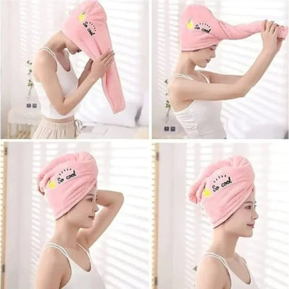 Schnelltrocknendes Haarturban für Damen - Super saugfähiges Handtuch 4