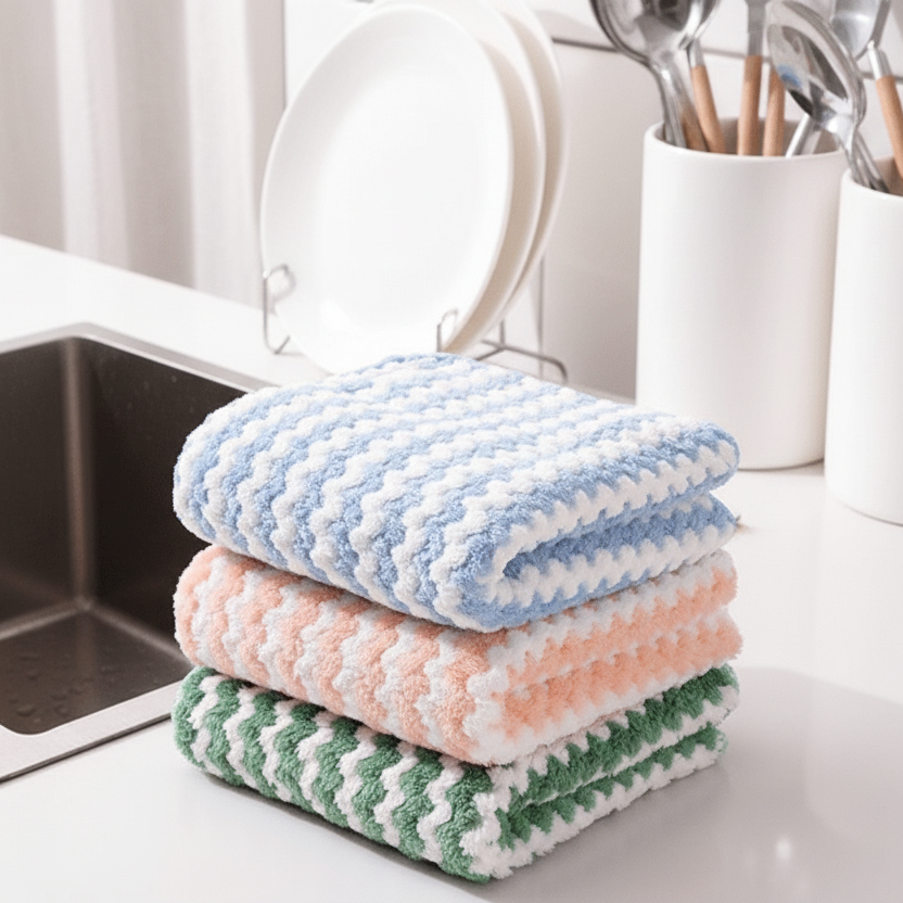 Variant image for Mikrofaser Reinigungstücher - Hochabsorbierende, Wiederverwendbare Tücher für Sauberkeit-1