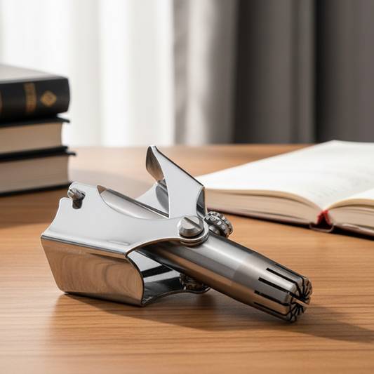 Progrim Edelstahl Nasenhaarschneider - Schmerzfreie Haarentfernung für Nase und Ohren-5