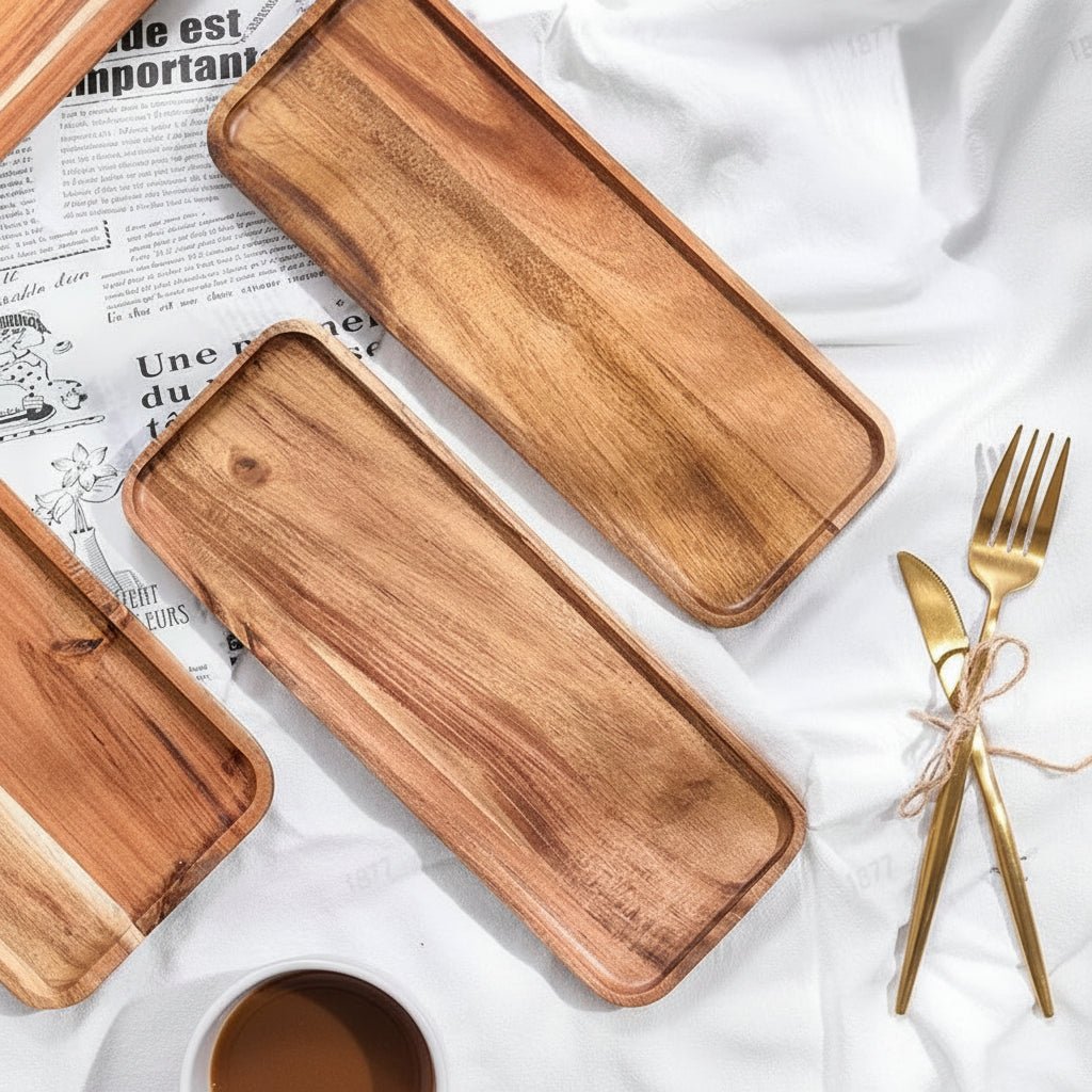 ACACIAEDGE – Tagliere in legno di acacia per cucina e servizio