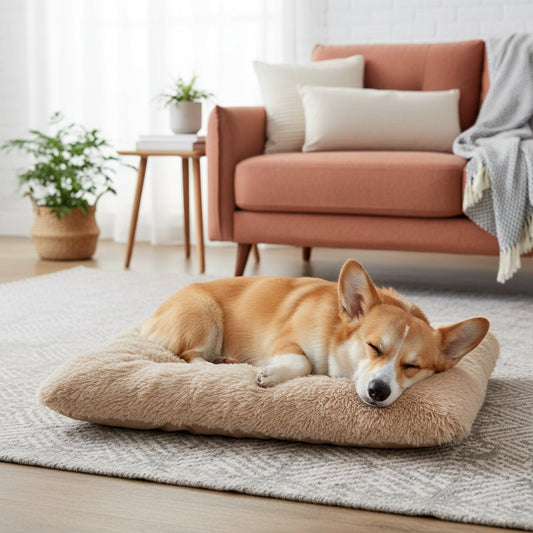 HYDROFURREST – Waterproof Orthopedic Dog Bed with Soft Removable Faux Fur