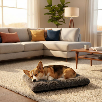 HYDROFURREST – Waterproof Orthopedic Dog Bed with Soft Removable Faux Fur