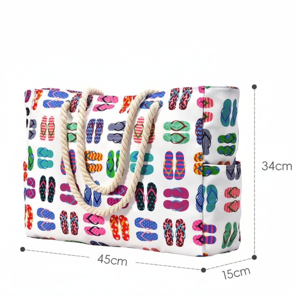 BEACHMAX – Gran bolsa de playa impermeable con cremallera