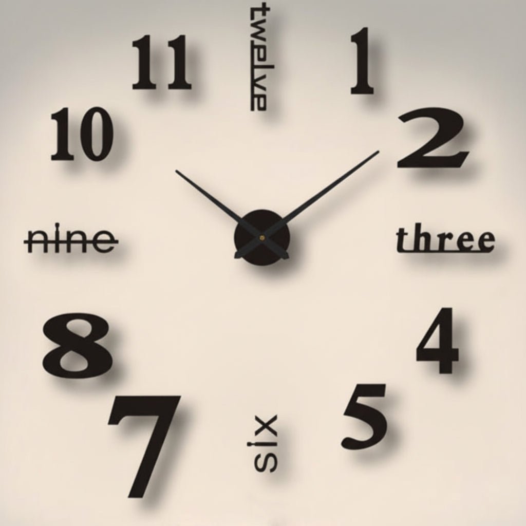 TIMEDEPTH Acrylic Wall Clock – modern and stylish for any room