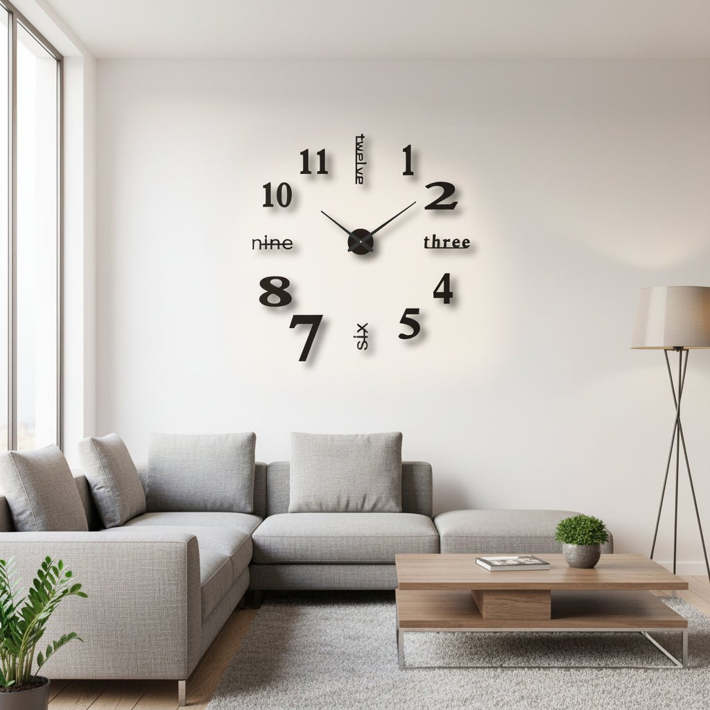 TIMEDEPTH Acrylic Wall Clock – modern and stylish for any room