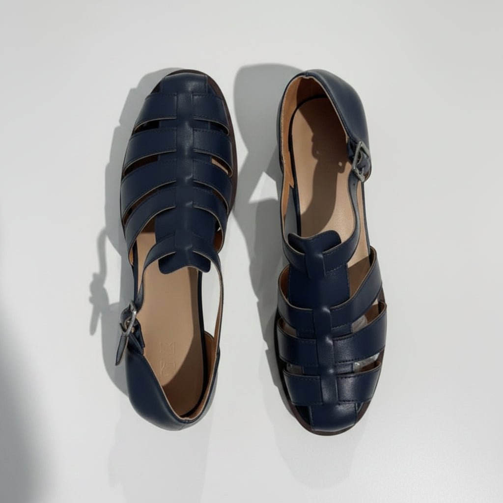 TRAXO – Verstellbare Herren-Sandalen mit Schnallen und strukturierter Sohle