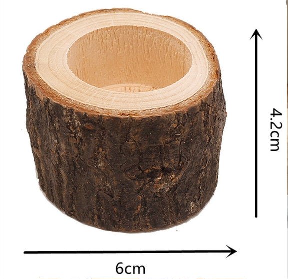 SOPORTES RÚSTICOS – Juego natural de 3 piezas para una atmósfera cálida en el hogar