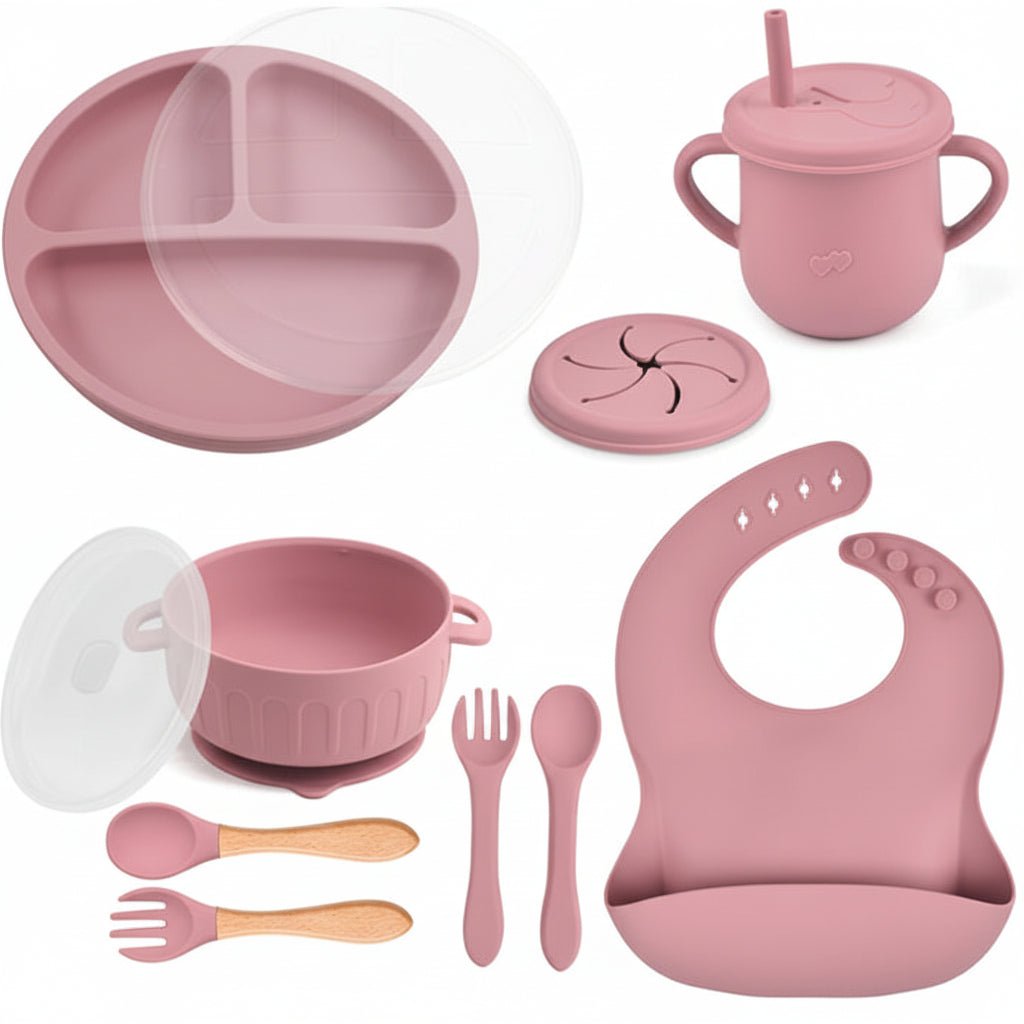 SOFTBITE – Silicone Feeding Set for Babies to Eat Independently
