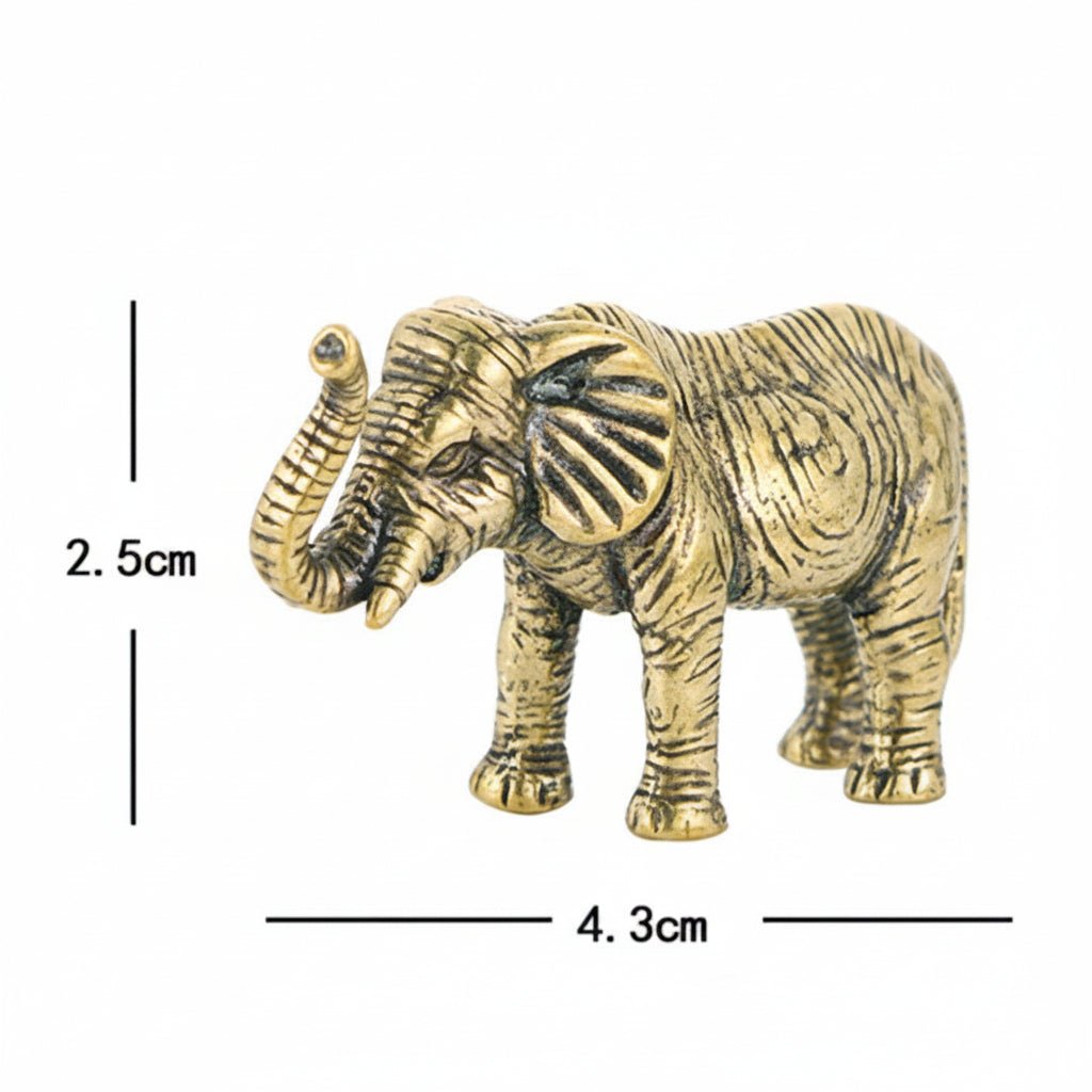 BRASSLINE - Elefante esclusivo fatto a mano in ottone per accenti decorativi