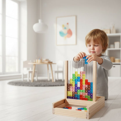 ECOBLOCK – Rompecabezas de madera para diversión sostenible y entrenamiento mental