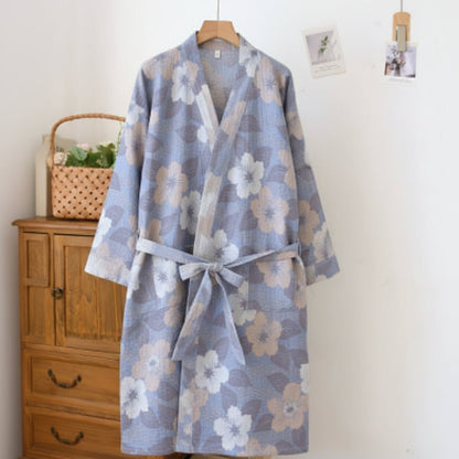 KIMONARA – Peignoir kimono en coton biologique pour un confort quotidien respirant