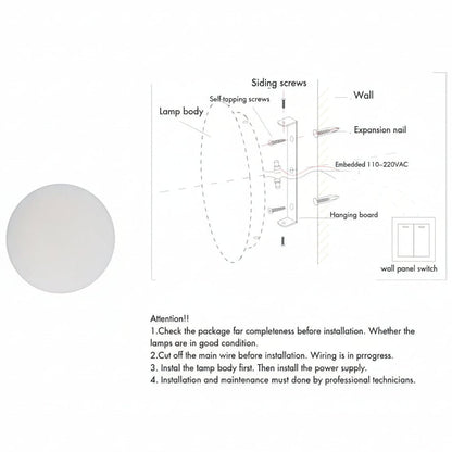 BRILORA – Minimalist LED Outdoor Wall Light, Round or Square