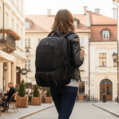 PACKSMART – Laptoprugzak met geïsoleerd voedselvak en USB-aansluiting