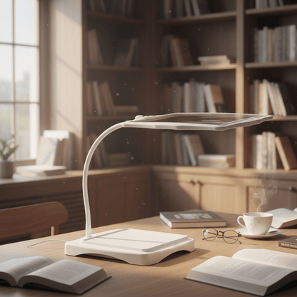 HANDWERK LUX – Lampada da terra con lente d'ingrandimento tripla per lavori di precisione