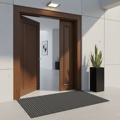 FLOORDEFEND – Strapazierfähige rutschfeste Fußmatte zur Kontrolle von Schmutz, Feuchtigkeit und Wetter