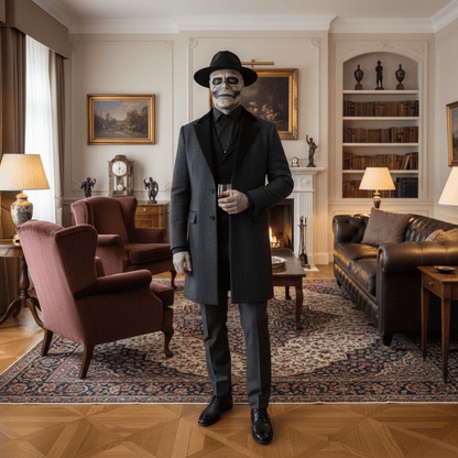 DREADSKULL – Realistische skelettenmasker met hoed voor ultieme Halloween-transformatie