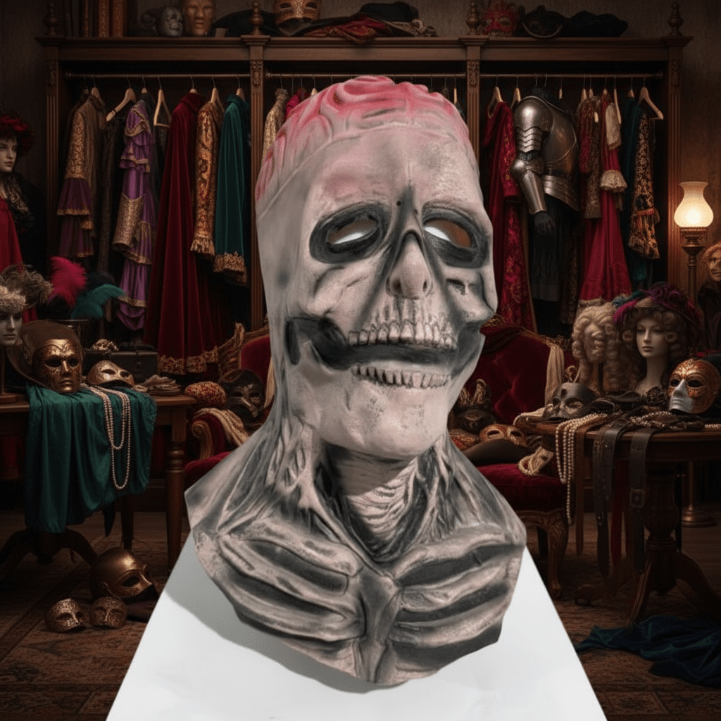 DREADSKULL – Realistische skelettenmasker met hoed voor ultieme Halloween-transformatie
