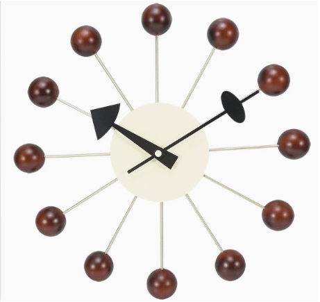 GOLDENRAY – Decoratieve metalen zonnewandklok, 32 cm stil kwartsuurwerk voor moderne woonaccenten