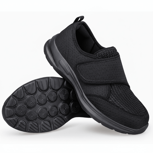 HEALTHSTEP- Zapatos sin cordones para diabéticos de ancho extra con ajuste que alivia la presión