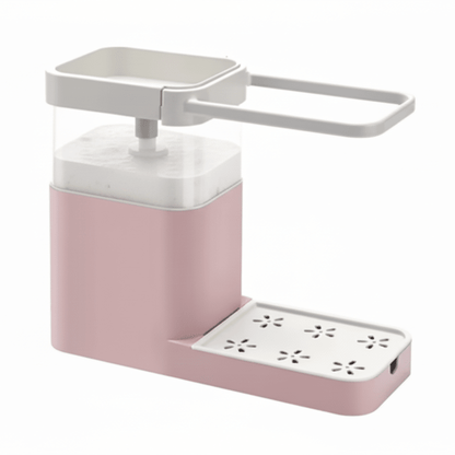 SCRUBFLOW – Dish Brush with Automatic Soap Dispensing & Holder