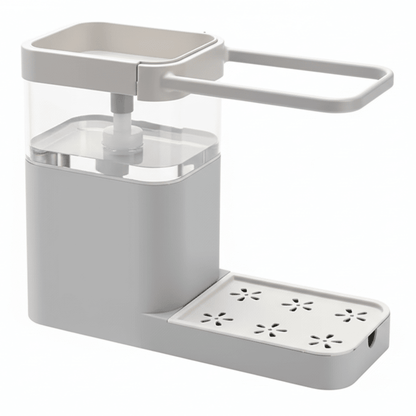 SCRUBFLOW – Dish Brush with Automatic Soap Dispensing & Holder