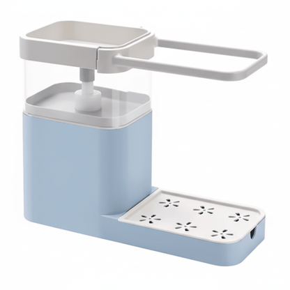 SCRUBFLOW – Dish Brush with Automatic Soap Dispensing & Holder