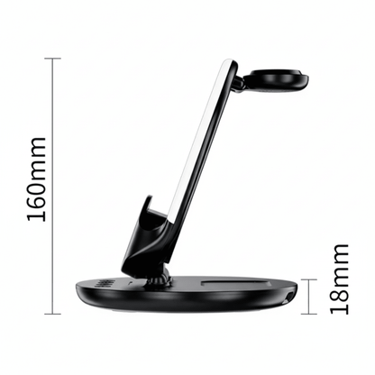 POWERHUB – Chargeur 6-en-1 avec lumière RGB et station de réveil